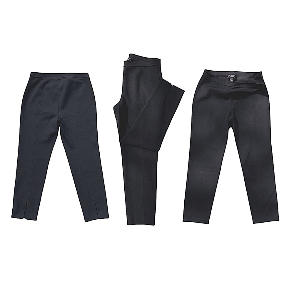 St. John Caviar Collection High Rise Cropped Knit Pant